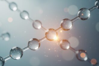 Az ionos kötés olyan kémiai kapcsolat, amelyben az atomok ellentétes töltésű ionokká alakulva vonzzák egymást. Ez a kötéstípus főként fémek és nemfémek között jön létre, például a nátrium-klorid esetében.