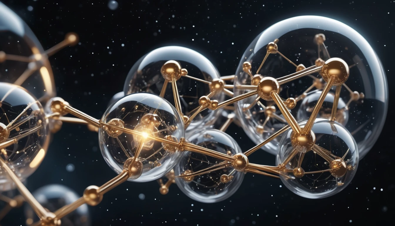 Kémiai molekulák és atomok ábrázolása, amelyek a triplett állapotot szimbolizálják.
