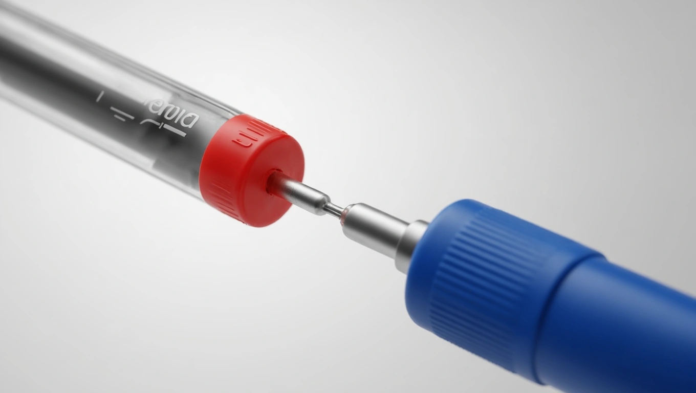 Nernst-egyenlet magyarázata és elektrokémiai alkalmazása Egy elektrokémiai cella alkatrészei, piros és kék kupakkal ellátva.