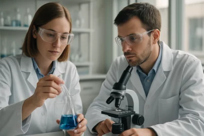 Laboratóriumi kísérlet beta-ciklodextrinnel rajta.