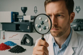 Az ABS (akrilnitril-butadién-sztirol) ütésálló, merev és hőálló műanyag, könnyen megmunkálható extrudálással és fröccsöntéssel. Széles alkalmazása: háztartási gépek, autóipar, játékok, elektronikai burkolatok és prototípusok.