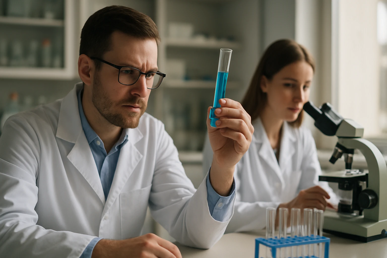 Eutektikus fázisátalakulás: A jelenség egyszerű magyarázata Két kutató laboratóriumi munkában, kémiai kísérletekkel