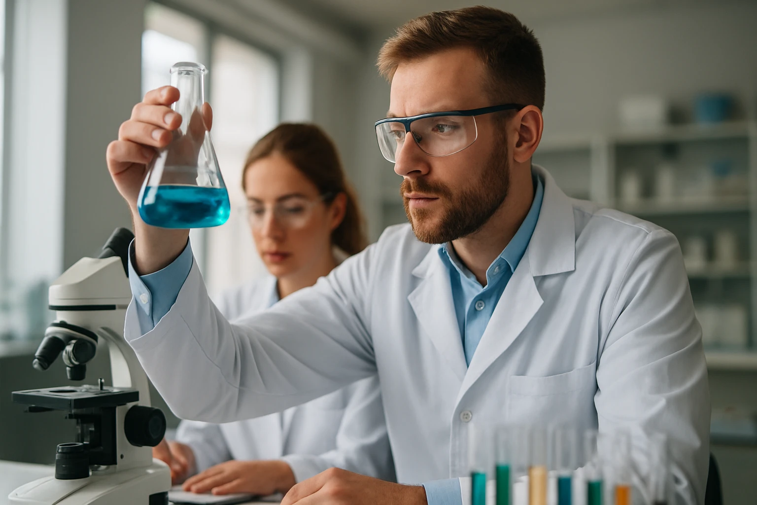 Fischer Hans munkássága és a klorofill szerkezetének vizsgálata Kémiai kutatás klorofill mintával a laboratóriumban.