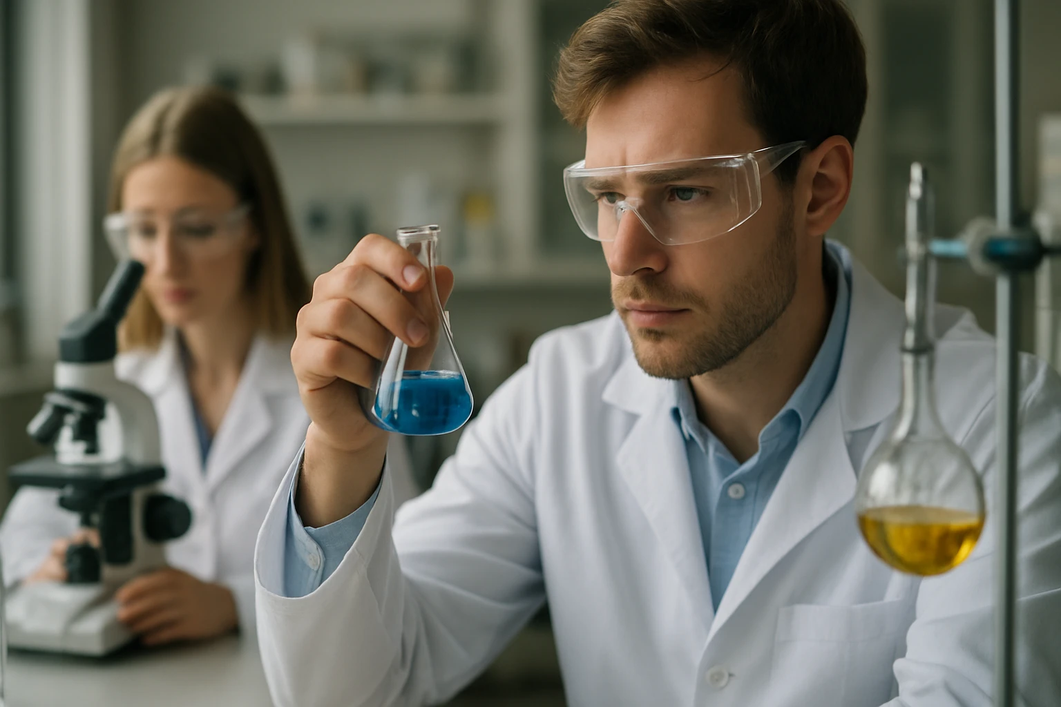 Laboratóriumi kísérlet fluor-monoxid vizsgálatával