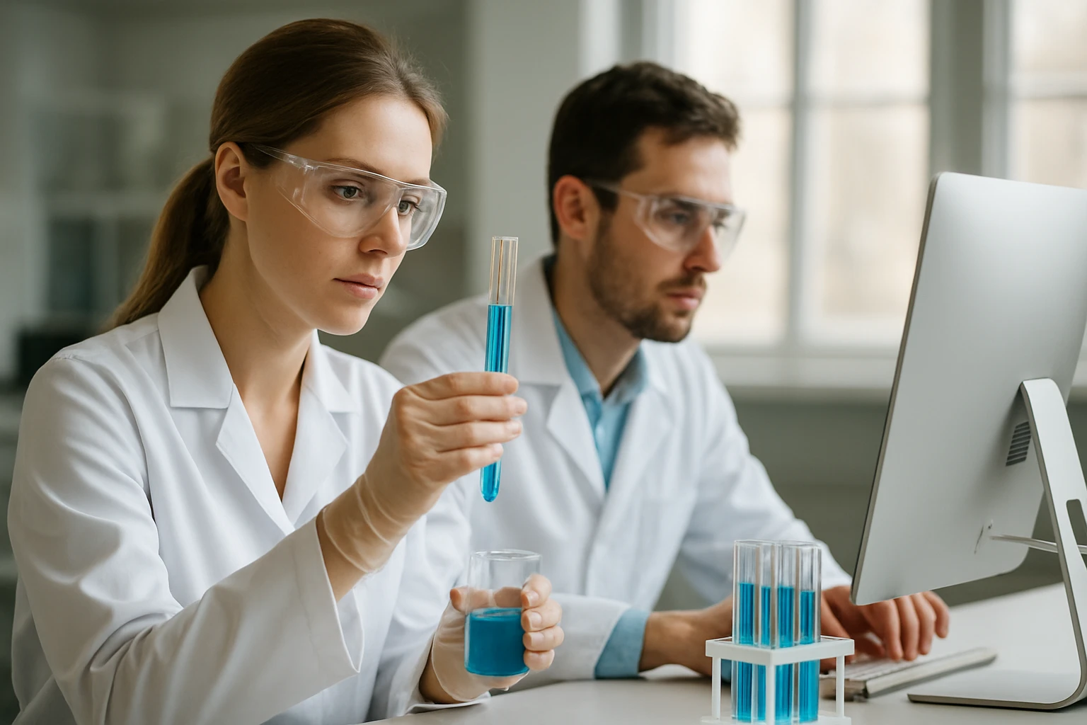 Folyékony Katódos Lítium Akkumulátorok: Működésük és Előnyeik Kutatók laboratóriumban folyékony katódos lítium akkumulátor kutatásához.