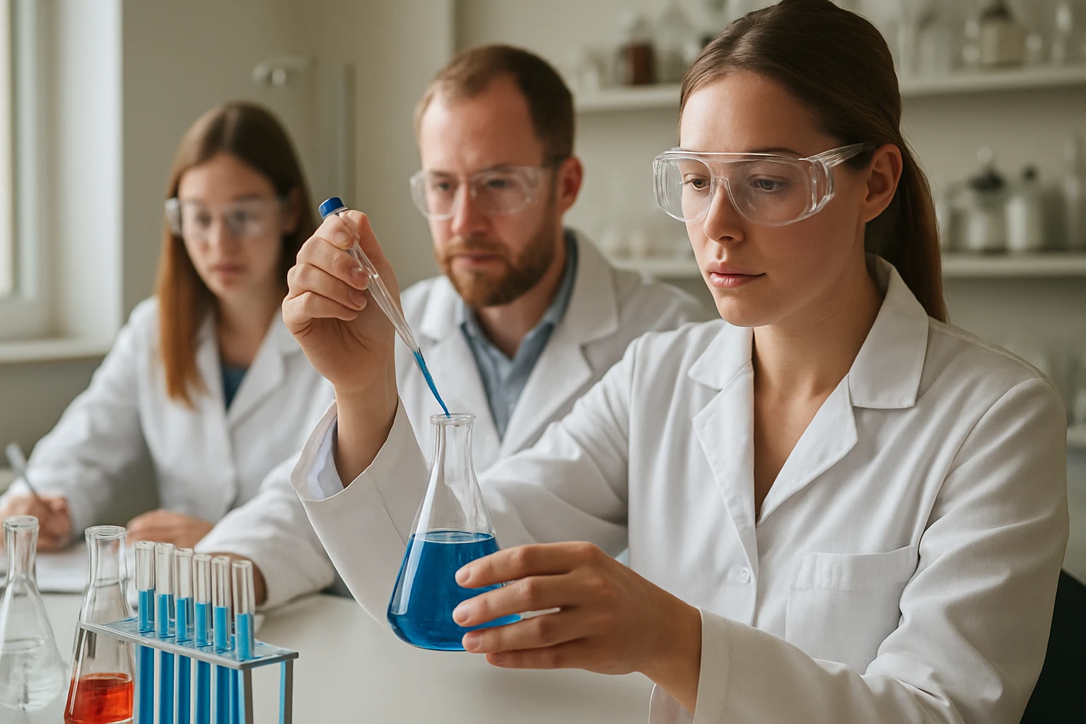 Kémiai vizsgálat grafitizálás folyamata során laboratóriumban