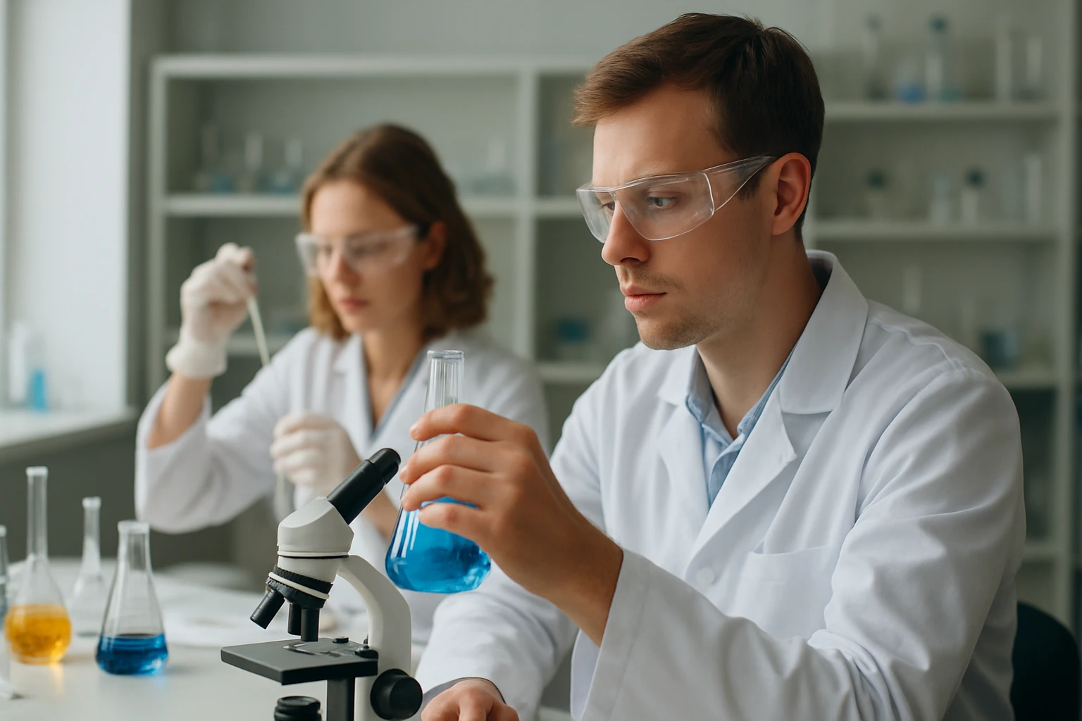 Kémiai reakciók laboratóriumi környezetben