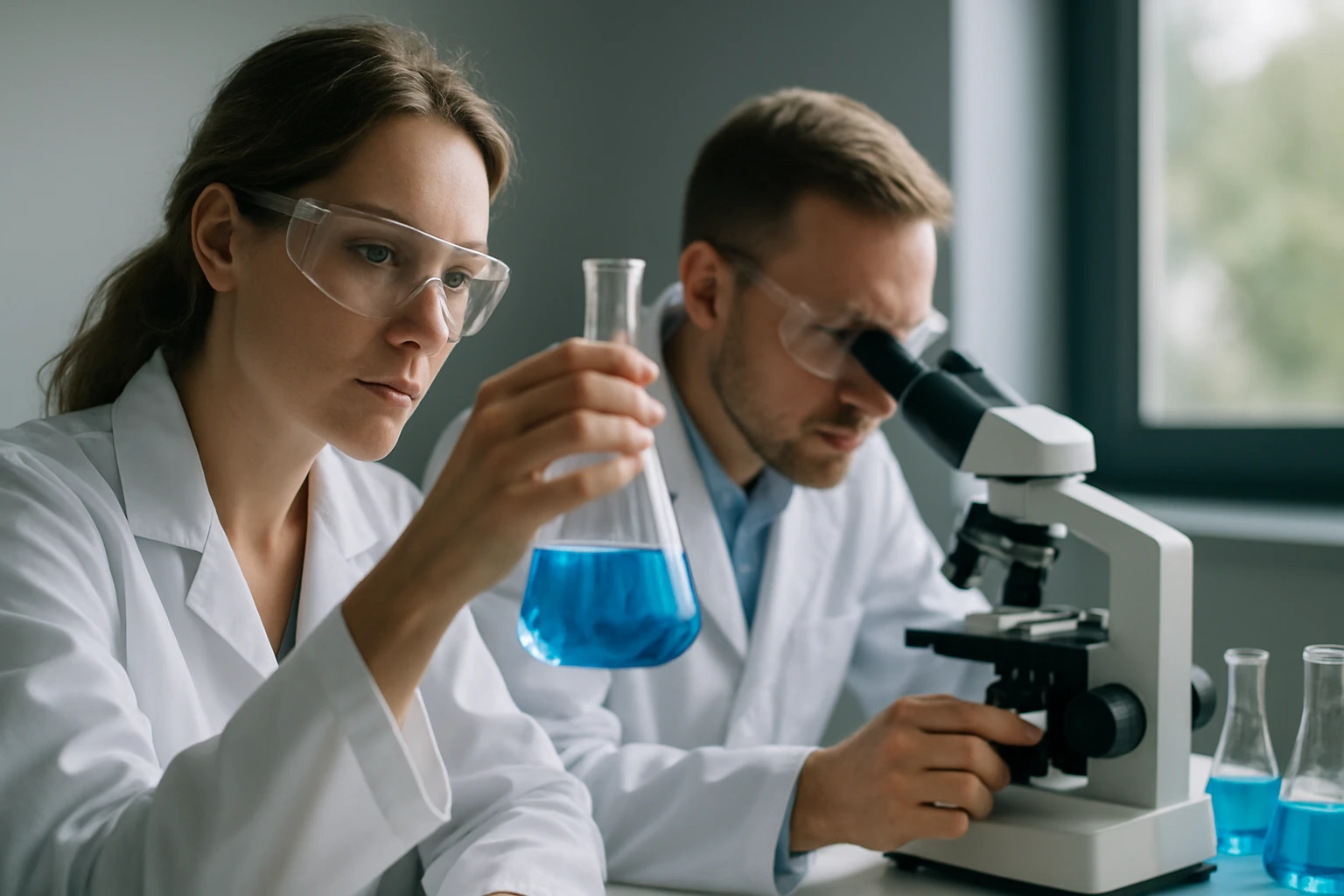 Kémiai laboratóriumi kísérlet lőporok és robbanóanyagok kutatásához.