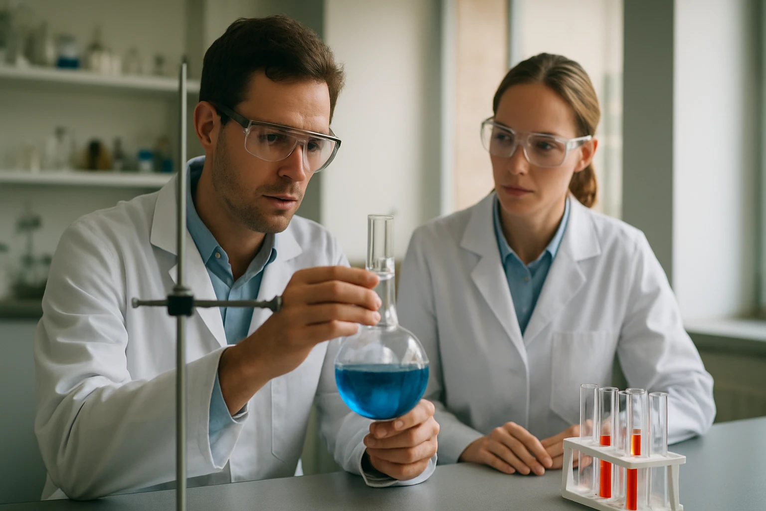 Laboratóriumi kísérlet során az orto-xilol vizsgálata