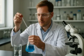 Kémikus fotoelektromos koloriméter használata laborban