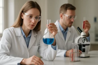 Kémiai kísérlet cellulóz-nitrát vizsgálatával