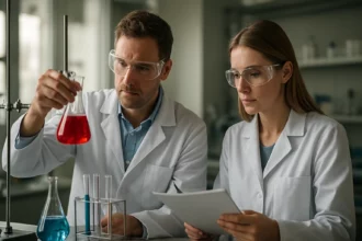 Kémiai kísérletezők ciklopropán nyomozása laboratóriumban