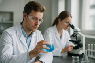 Kémiai kísérlet cukorgyártás folyamatában