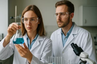 Kémiai laboratóriumi vizsgálat Ditionsavval