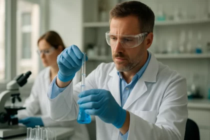 Laboratóriumi kísérlet az eliminációs reakciók tanulmányozására.