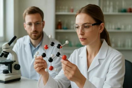 Két kutató bioortogonális kémiai reakciók modellezésével foglalkozik.