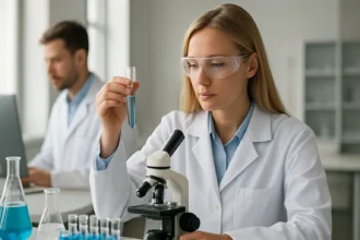 Laboratóriumi kísérlet N-etil-metil-amin vizsgálatával