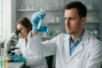 Bróm‑hidrogén (HBr): színtelen, szúrós szagú gáz; vizes oldata a hidrobromsav — erős, vizesen teljesen disszociáló sav, jól oldódik, maró, alacsony pH-jú, ipari és szintetikus alkalmazásokban használt.