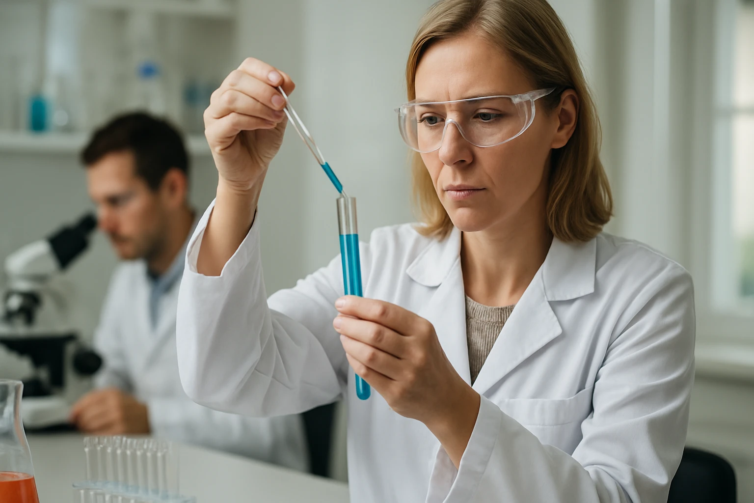 Kémiai kísérlet: vinil-acetát mintázása laboratóriumban