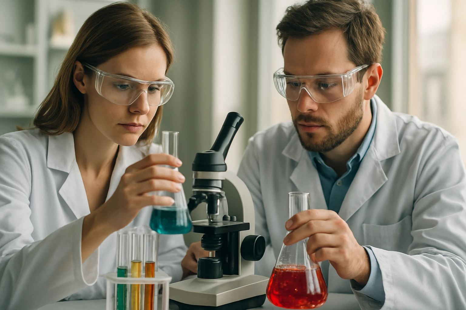 Laboratóriumi kísérlet során glükóz vizsgálata