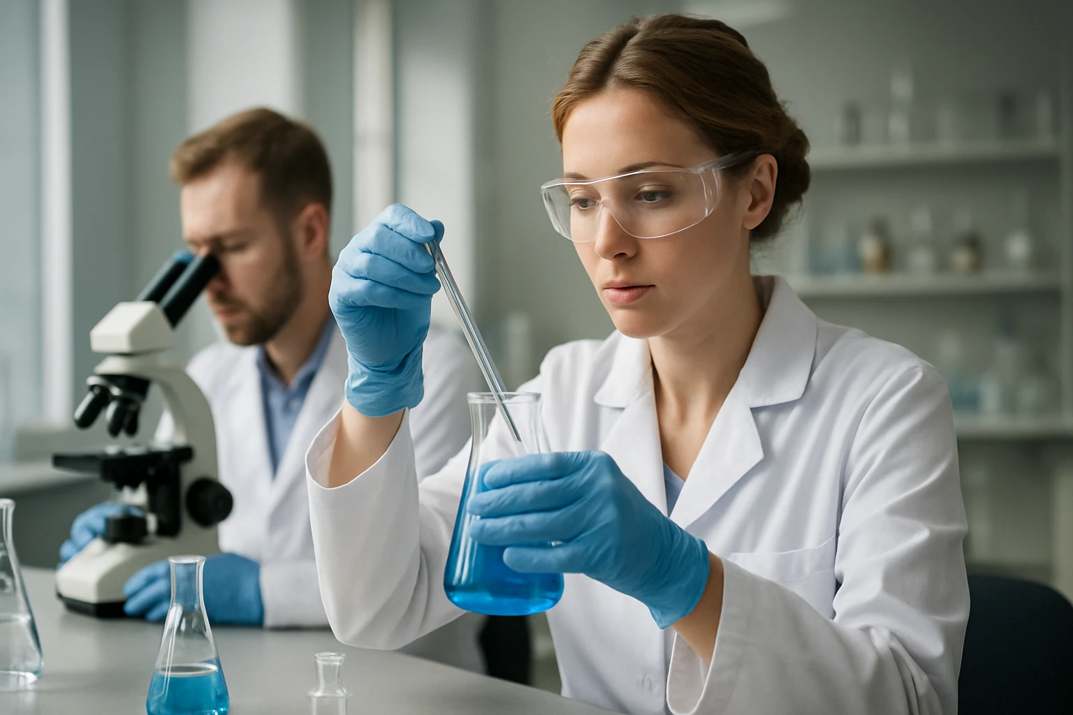 Kísérleti laboratórium szakértői robbanóanyagok kutatásához.