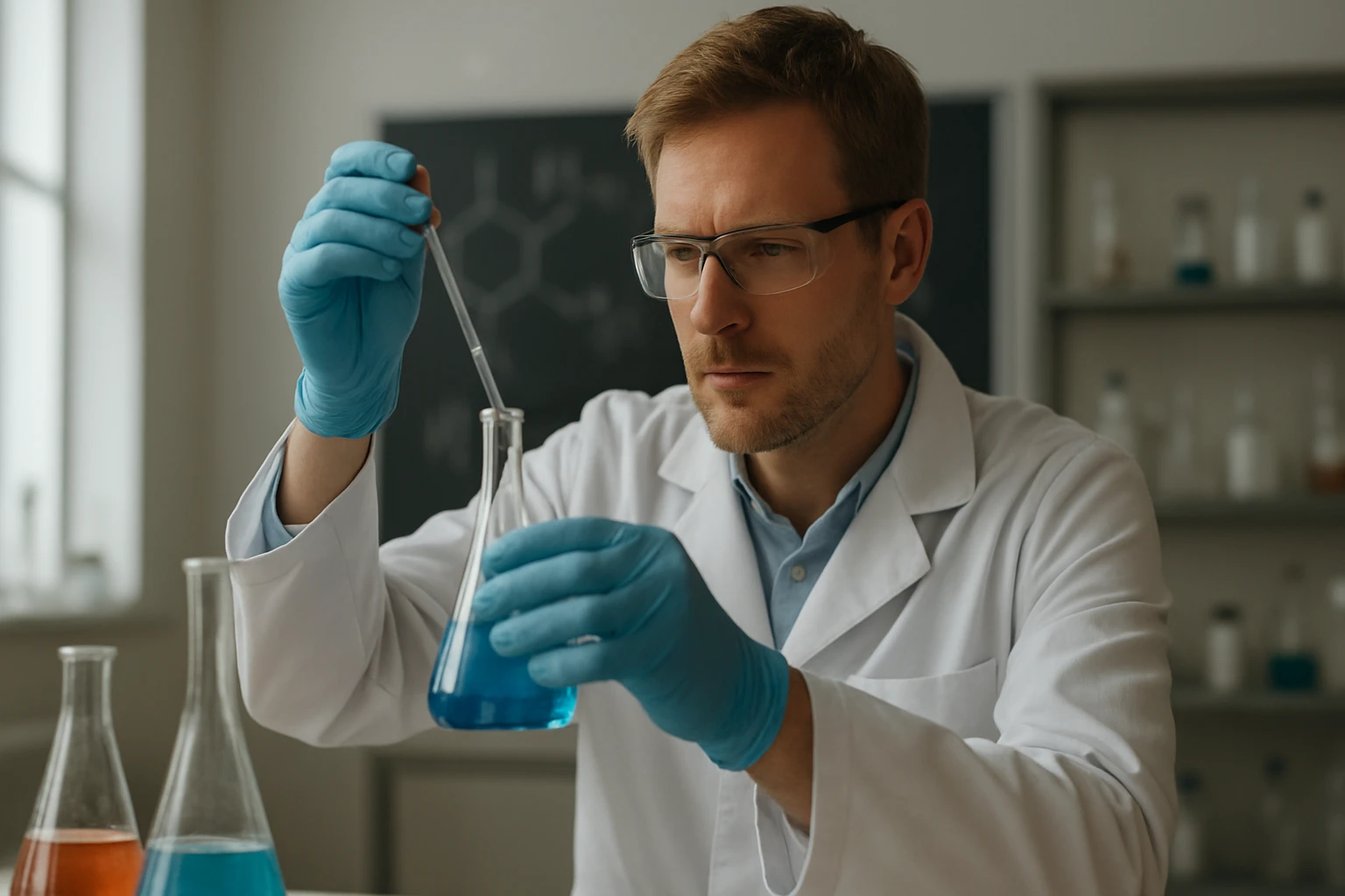 Kémikus kormeghatározás módszereit alkalmazva laboratóriumban.