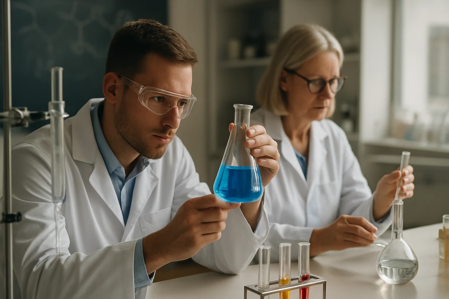 Kétatomos molekulák kémiai vizsgálata laboratóriumban