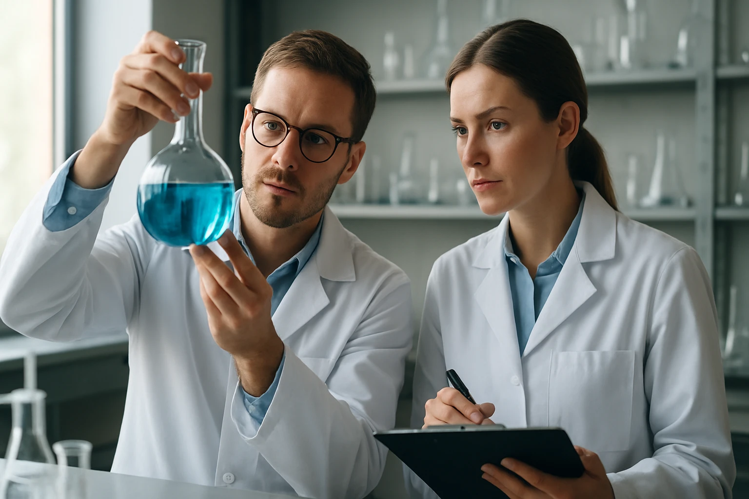 Kétrészes laboratóriumi vizsgálat klor-szulfanokkal