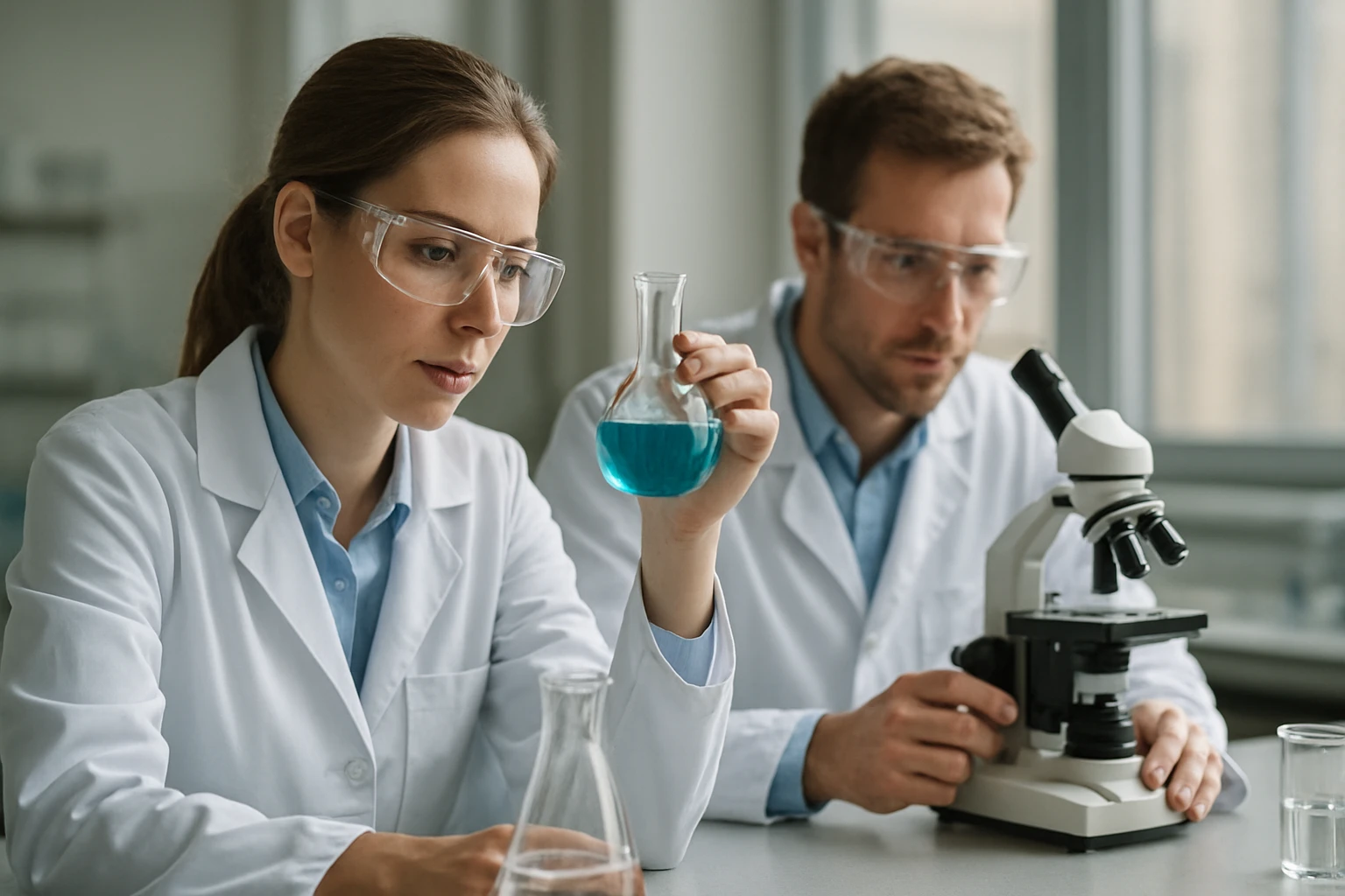 Laboratóriumi kísérlet ammónium-nitrát vizsgálatával