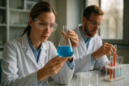 Kémiai kísérlet laboratóriumban, Loschmidt- és Avogadro-szám fontossága.