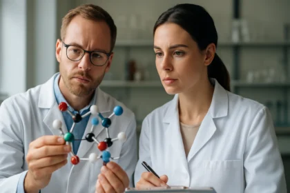 Két kutató, akik a magányos elektronpárok szerepét vizsgálják a kémiai kötésekben