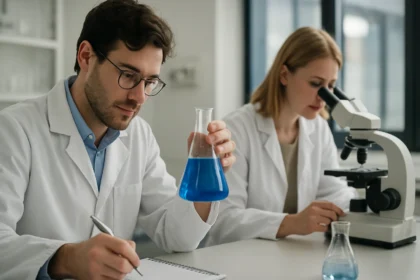 Kémiai kísérlet karnitinnel az laboratóriumban