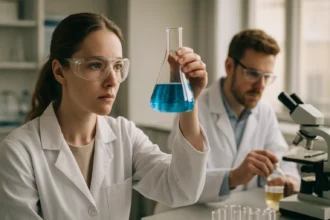 Kémiai elemzés oxigéntartalmú halogénsavakhoz laboratóriumban