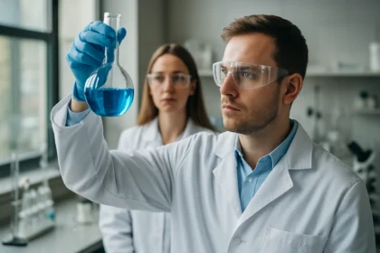 Kémiai kísérlet folyamatban, Keletrop reakció kutatása