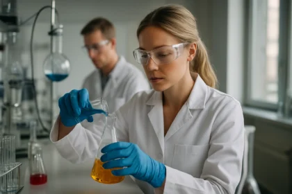 Laboratóriumi kísérlet klórsavval és klorátokkal