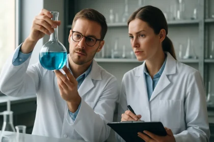 Kétrészes laboratóriumi vizsgálat klor-szulfanokkal