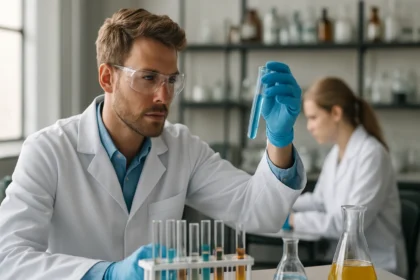 Kémiai elemzés labortól, kvalitatív analízis során