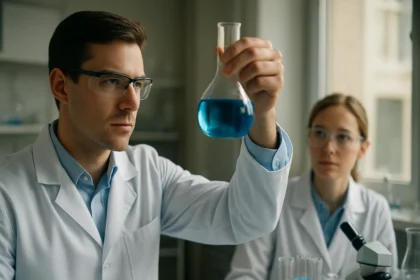 Kémiai kísérlet során kvaterner szénatomban gazdag molekulák vizsgálata