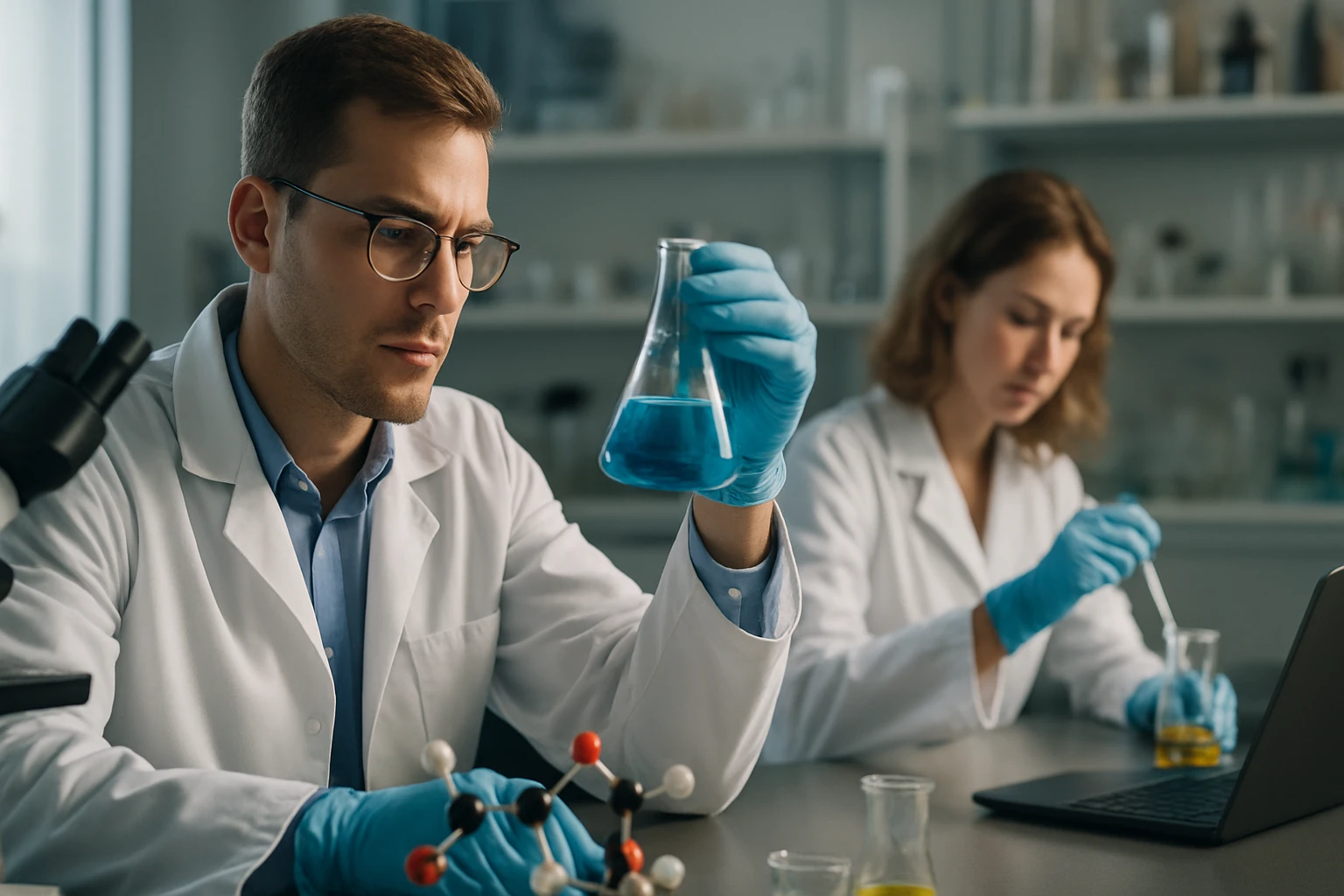 Laboratóriumi kísérlet S-hidroxi-vajsav elemzésére