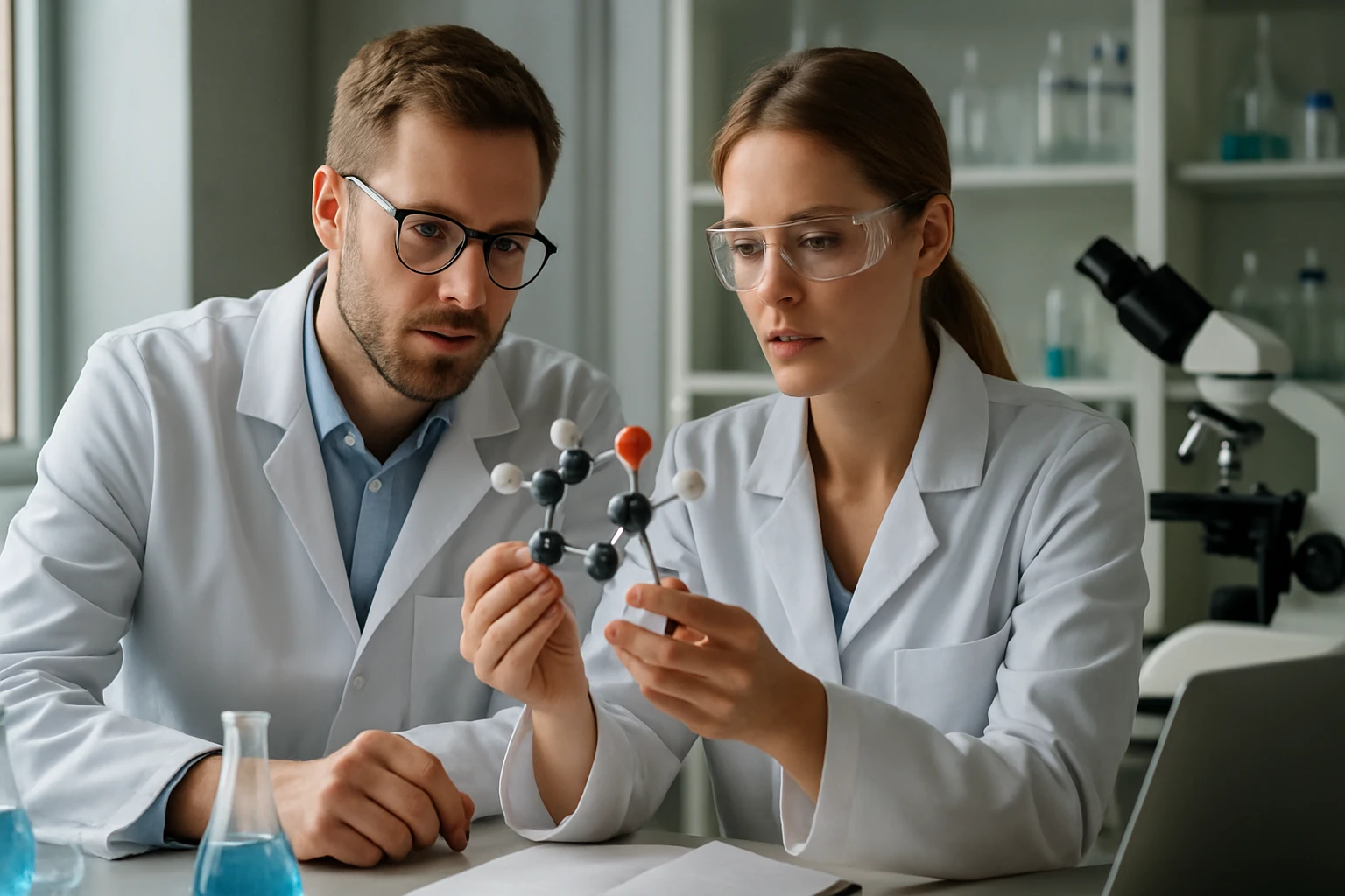 Két tudós a 6-O-β-D-glükopiranozil-β-D-glükopiranoziloxiacetonitril molekulával foglalkozik.