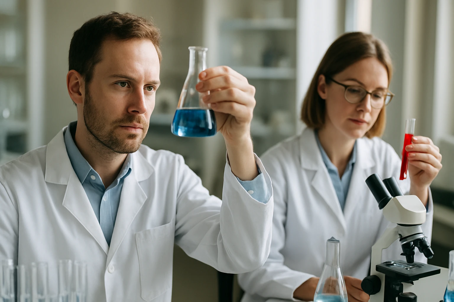 Laboratóriumi kísérlet, szélvédőmosó összetevőinek elemzése