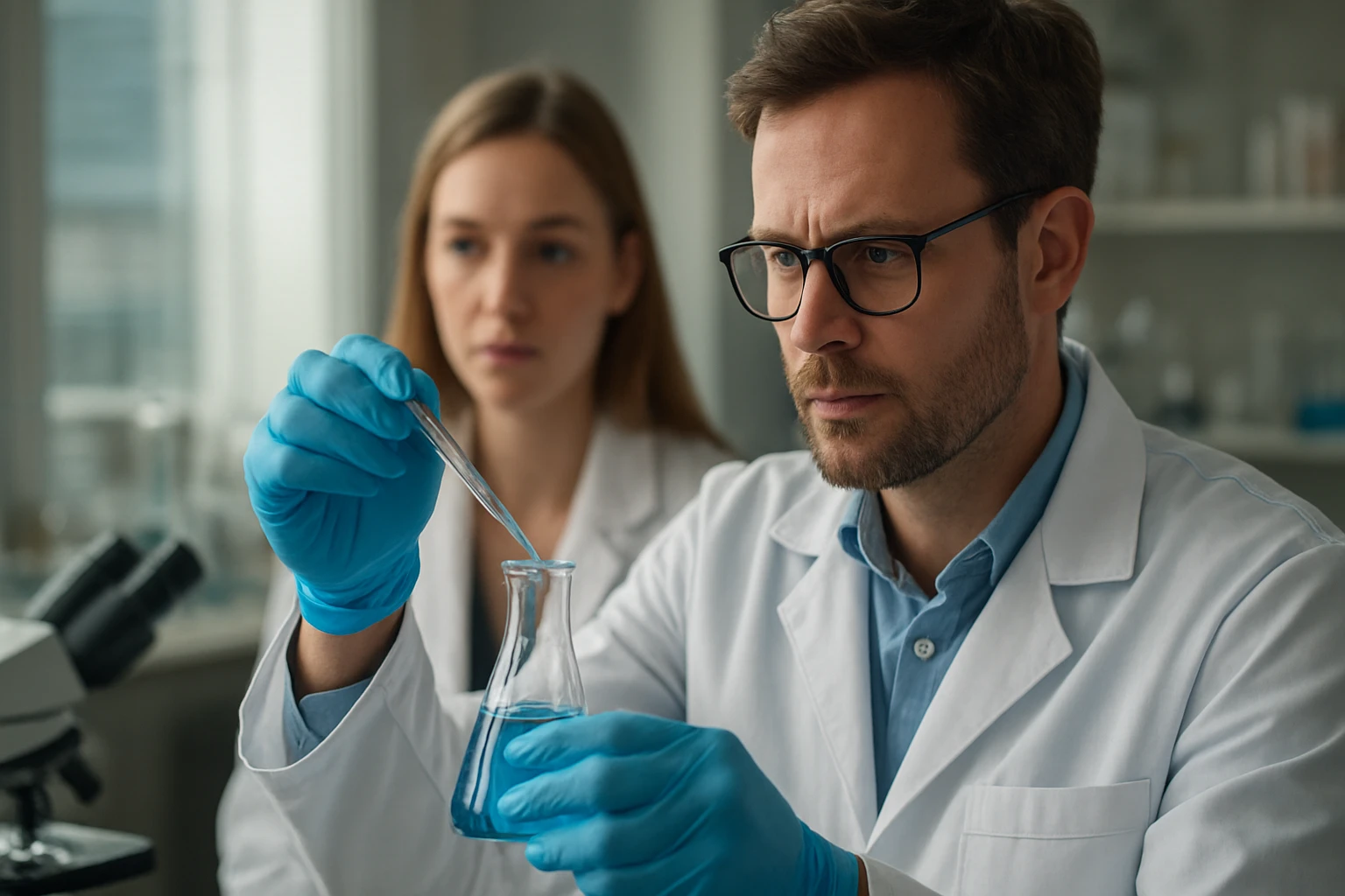 A nyomásváltoztatásos adszorpció technológiájának működése és alkalmazásai Kutatók nyomásváltoztatásos adszorpcióval kapcsolatos kísérletet végeznek laboratóriumban.