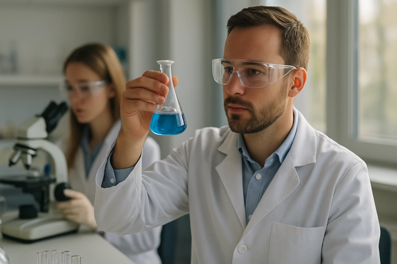 Laboratóriumi kísérlet oldhatóság vizsgálatával.