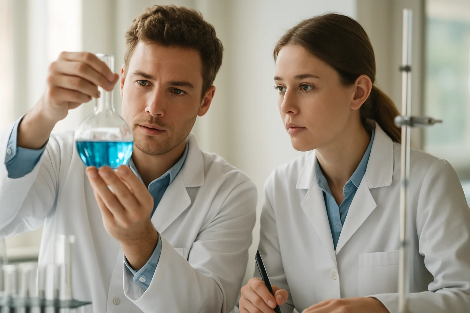 Ortofoszforsav: Képlet, Jellemzők és Alkalmazási Területek Laboratóriumi szakemberek ortofoszforsavval végzett kísérletet folytatnak