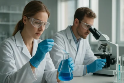 Kutatók laboratóriumban, 3-metil-oxi-tiramin kutatása