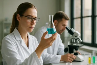 Kémiai elemzés laboratóriumban: Réz(II)-klorid kísérlet