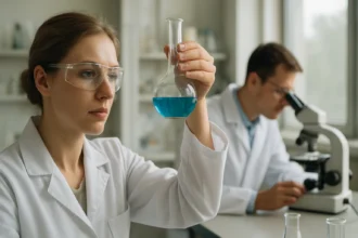 Kémiai elemzés laborkörnyezetben, spektrofotometria alkalmazása