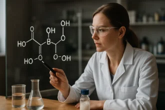 Kifejlődő borkősav sók kémiai szerkezetének elemzése laboratóriumban.