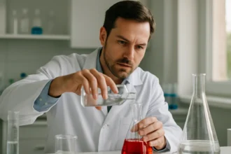 Térfogat-százalék számítása laboratóriumi környezetben