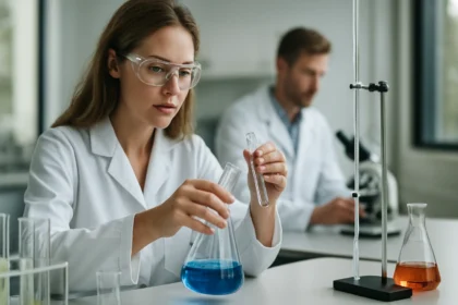 Kutató laboratórium, nitril-butadién gumi tulajdonságait vizsgáló kísérlet